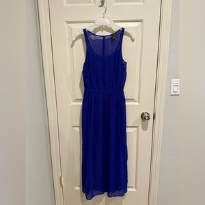 Elegant club Monaco Blue Sleeveless Dress